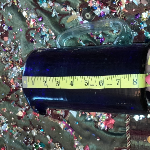 🌺NAVY PITCHER w/LIGHT BLUE Handle - Picture 4 of 6